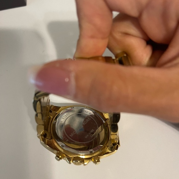 Michael Kors MK5166 Blair Gold Tone Crystals Chronograph Ladies Wrist Watch - Picture 6 of 6